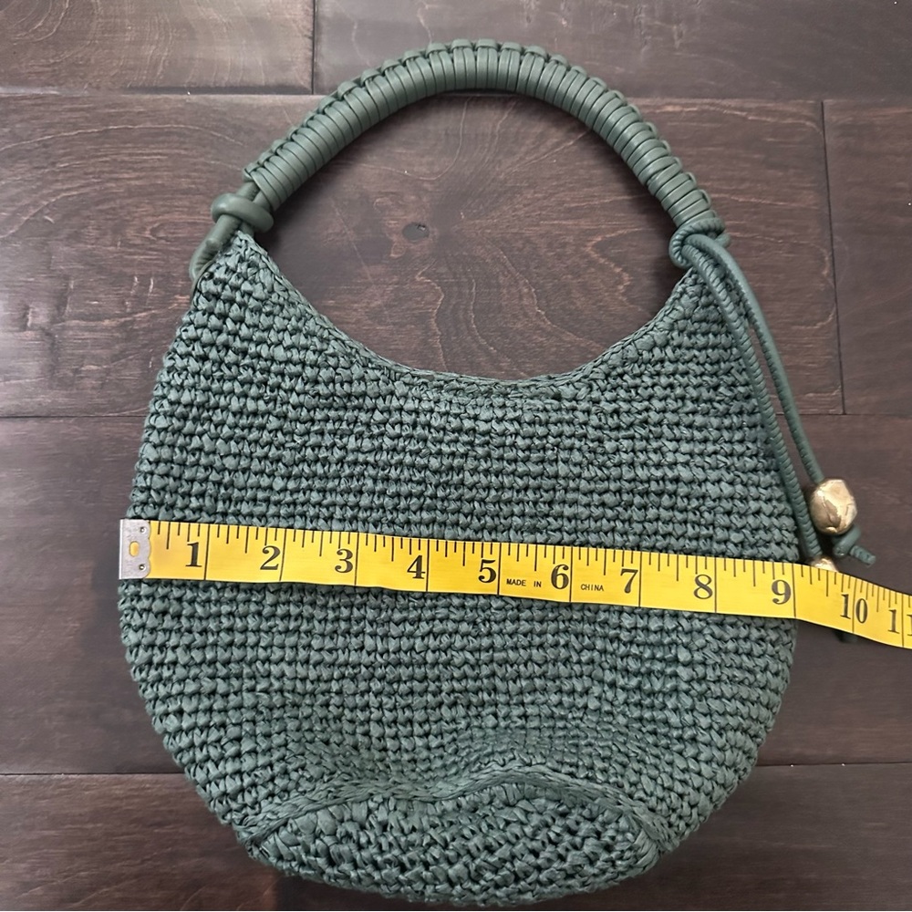 Madewell nwot The Camren‎ Mini Bag foraged green straw bag - Picture 11 of 12